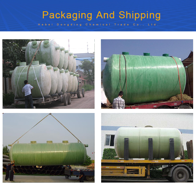 2 cubic fiber glass industrial grp bio septic tank