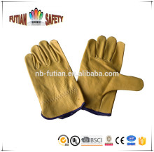 FTSAFETY yellow cow grain leather safety working glove