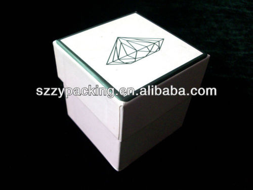 different color paper ring box with foam insert, small paper jewelry box