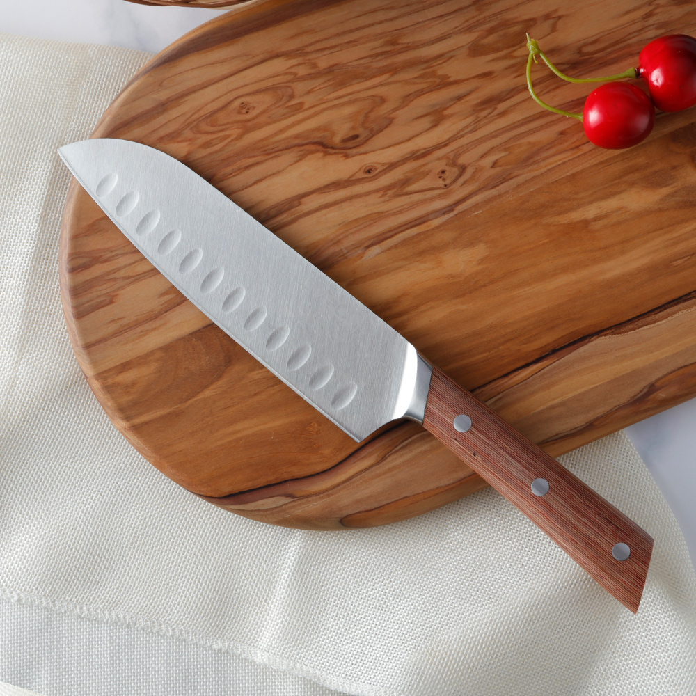 7-INCH HOGE KWALITEIT SANTOKU MES