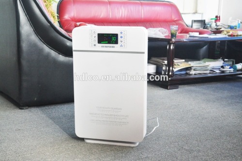 Activated carbon air purifier ionizer with PM2.5 detector