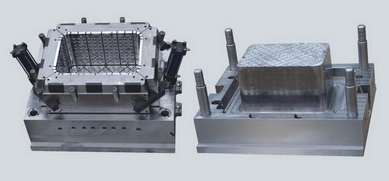 Molde de caixa de armazenamento de giro de caixa de plástico OEM