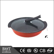 Korean Dutch oven Aluminium Non-stick with Induction suitable bottom Tai Chi stew pot