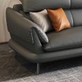Ruang tamu seni kulit minimalis lurus sofa