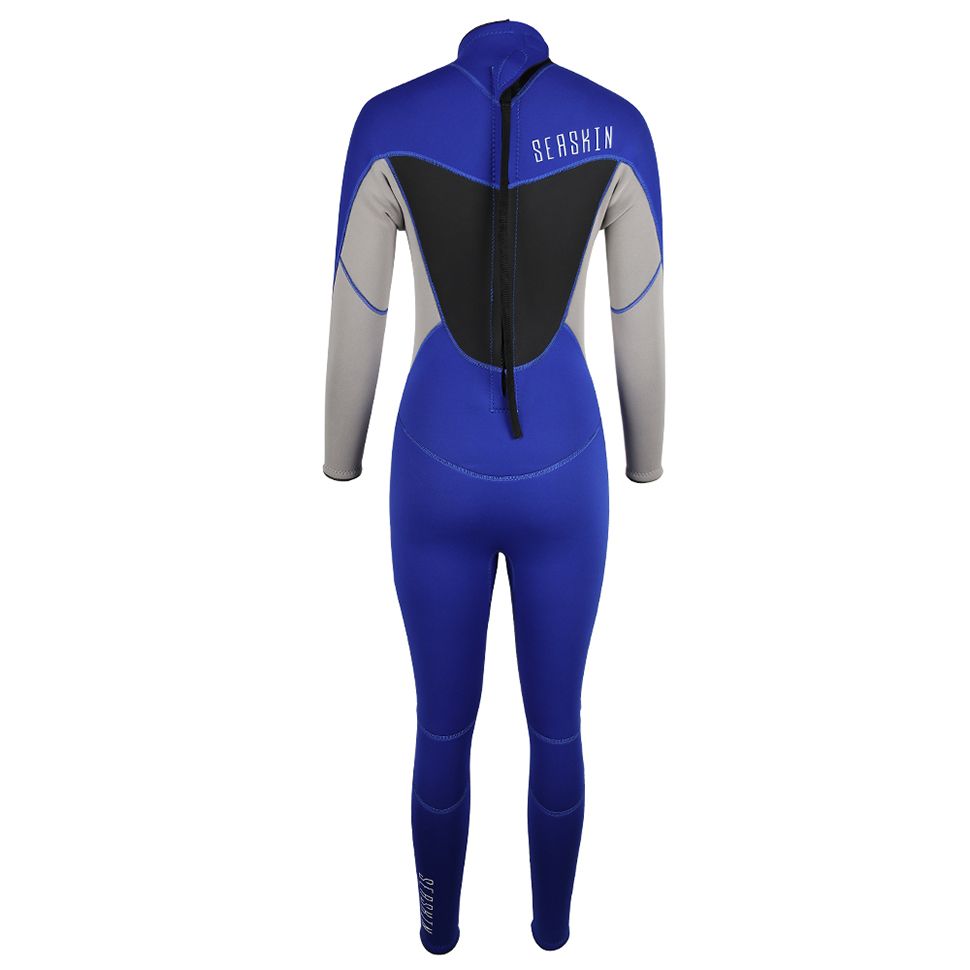 Seaskin Steamer Womens Neoprene 후부 지퍼 wetsuit