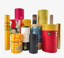 Simple Poster Cardboard Cylinder Round Flower Box Single Rose Packaging Tube whiskey tube packaging