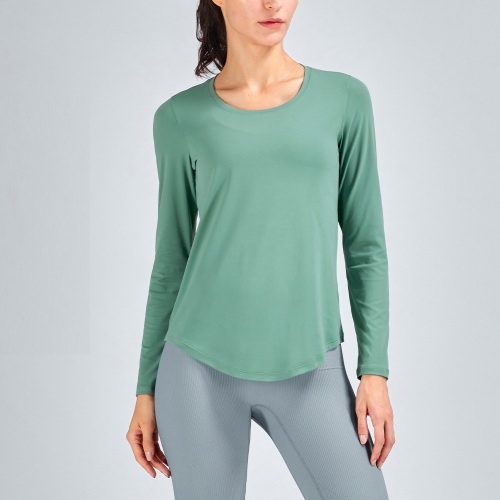 top a maniche lunghe da corsa da donna