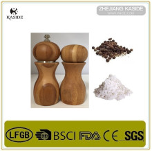 bamboo salt and pepper mill set/KSD-S13GT/pepper grinder with salt shaker