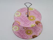 candy circle nut tempered glass cake tray