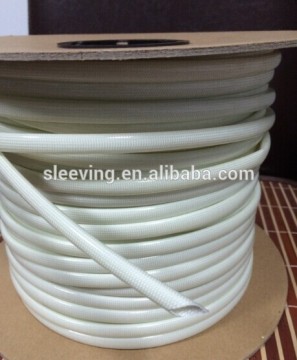 Glass fibre braided sleeving with polyurethane varnish