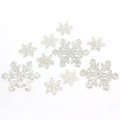 Vente chaude flocon de neige Transparent Flatback résine Cabochon pour bricolage Art décor chambre bureau ornements perles charmes