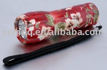 camouflage 9led flashlight