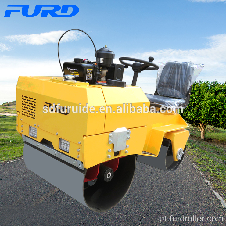 Compactador automático pequeno do rolo do solo 700kg (FYL-855)