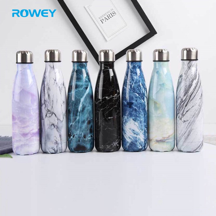 500ML/17OZ double wall colorful stainless steel insulated water bottle