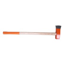 Professional Hardware Tools: 45# Carbon Steel Splitting Maul with Wood Handle - 1.6LB and 1.8LB Models