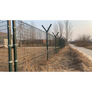 Galvanized V mesh fence 3D ดัดรั้ว