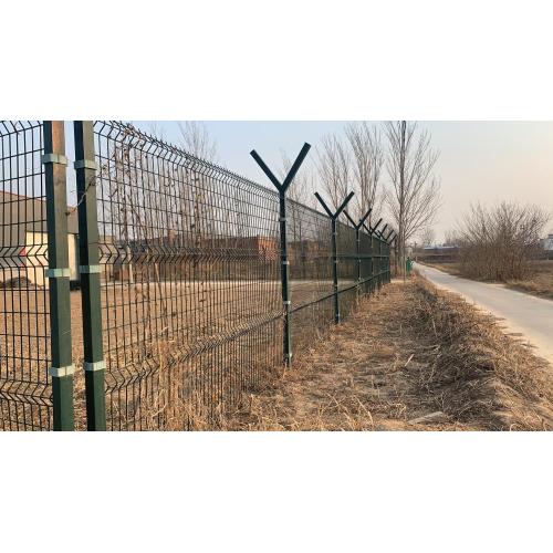 Galvanized V mesh fence 3D bending fence