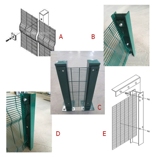 Galvanized Garden 358 High Security Anti-climbing Pagar