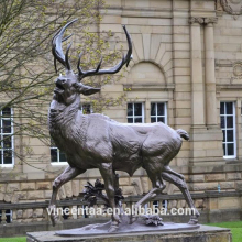 Best selling bronze garden deer sculpture life-size bronze deer