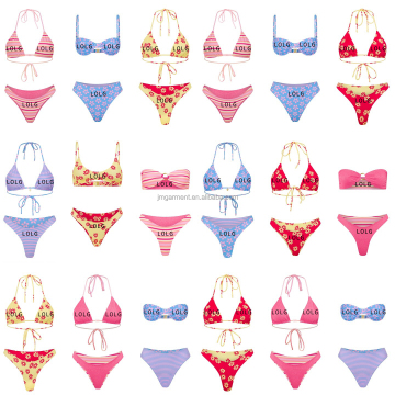 2025 Hot Selling OEM Fashion Sweet Pink Swimwear Tiny Bikini