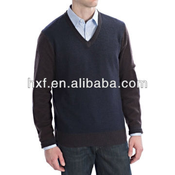 men V-Neck Cashmere Sweater