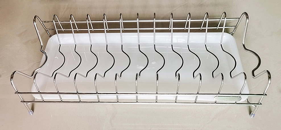 dish rack with drain board