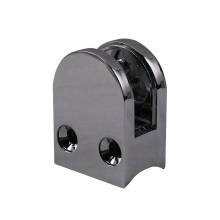 Glass railing mounting connector hardware