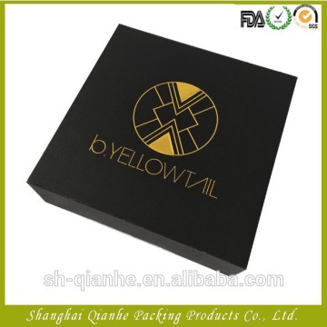 Gold stamping paper box with custom logo