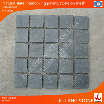 natural meshed flagstone mat stone tile