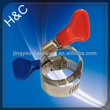 New design hose clamp with thumb screw