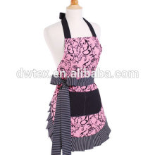 Customized design printed cotton material sexy apron