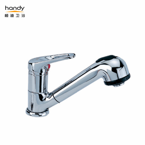 Kitchen mixer taps with pull-out hand shower