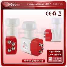 Gecen UNIVERSAL KU BAND QUAD LNBF High quality weather protect GKF-2174