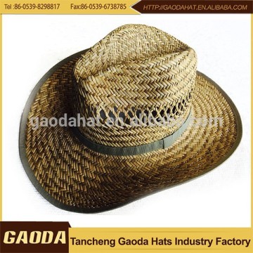 China supplier wholesale mens straw cowboy hats