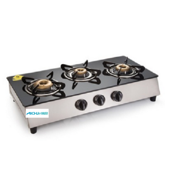 Placa de cocina de gas Glen 3 Burners SS Plus Glass