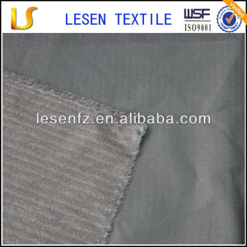 Lesen textile polyester printed fabric / 190T print coated polyester imitate wool fabric