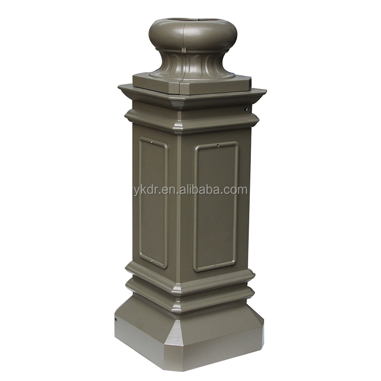 Surface treatment powder coating	aluminum decorative lamp post sand casting aluminium cast aluminum fence decoration