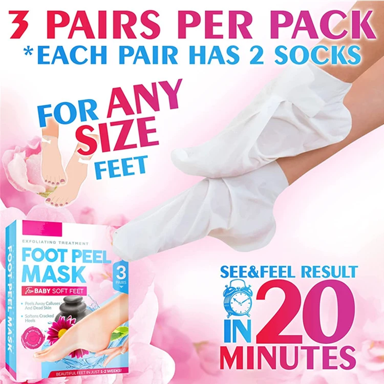 Advanced Skin Exfoliating Foot Peel Mask for Baby Soft Feet