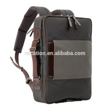 men's high end black nylon backpack