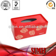 fashion tissue box Square tin box