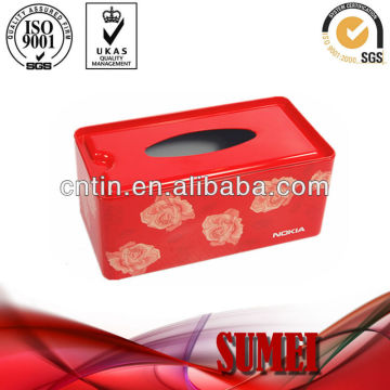 fashion tissue box Square tin box