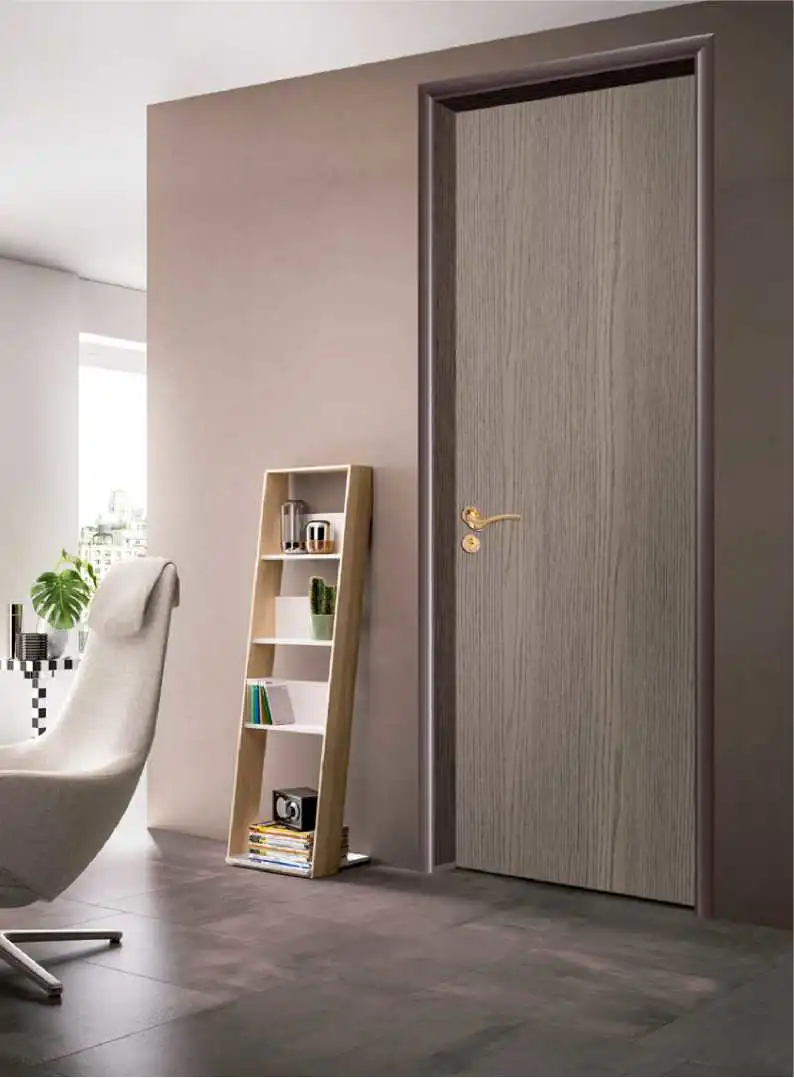 Single Leaf Aluminum Flush Door Design for Bedroom