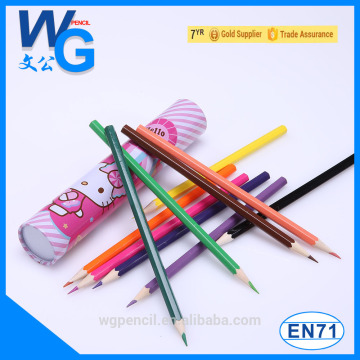fancy pencil/hello kitty pencil box package/18 colored pencil