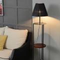 LEDER Grands lampadaires d&#39;angle noirs