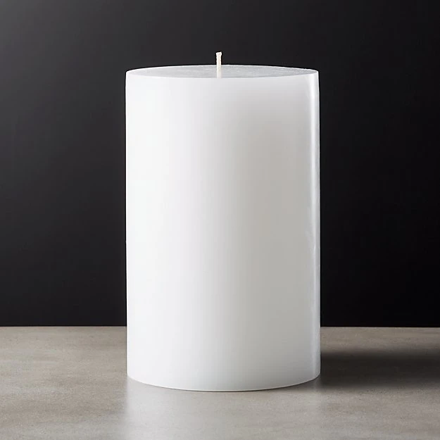 Home Decoration White Wax Pillar Candles