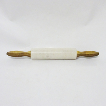 White Kitchen Marble Rolling Pin