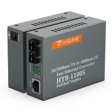 Netlink HTB-1100AB 10/100 Mbps Fiber SC to RJ45 WDM Media Converter