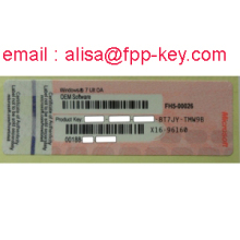 Software Product Windows 7 Ultimate Oem coa sticker ,red version