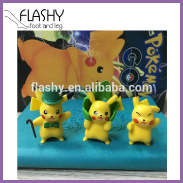 Hot sell pokemon go pikachu toy plastic pikachu key chain