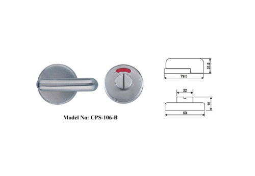 Indicateur d&#39;intimité des toilettes verrouillage de partition rotative